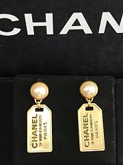 Chanel drop tag earings 02 - 2