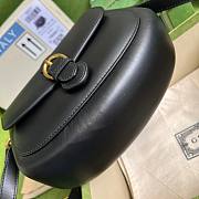 Gucci Embossed Leather Black leather shoulder bag  - 5