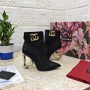 DG black leather boots - 1