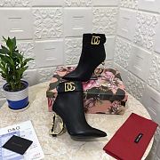 DG black leather boots - 2