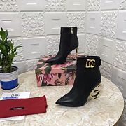 DG black leather boots - 3