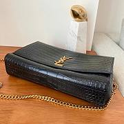 YSL Kate Medium Reversible Croc-Embossed Crossbody Bag - 6