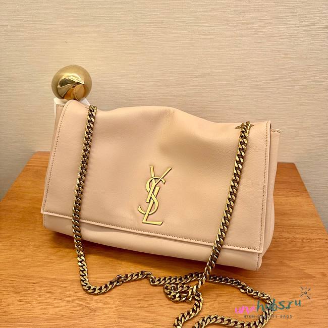 YSL Kate Medium Reversible Beige Leather Bag - 1