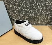 Prada padded nylon white short boot - 2