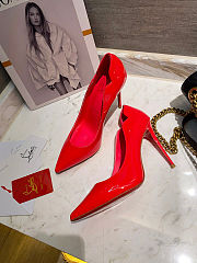 Louboutin Red Patent 100mm Heels - 6