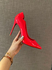 Louboutin Red Patent 100mm Heels - 2