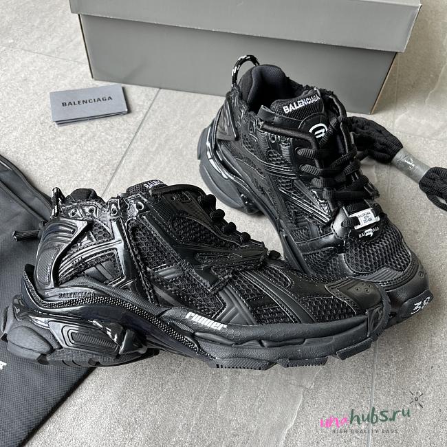 BALENCIAGA black runner sneakers - 1