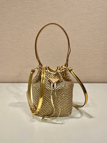 Prada satin crystals mini bag