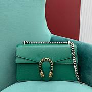 Gucci medium dionysus green leather bag  - 1