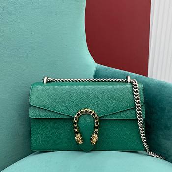 Gucci medium dionysus green leather bag 