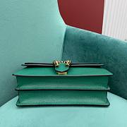 Gucci medium dionysus green leather bag  - 6