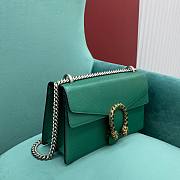 Gucci medium dionysus green leather bag  - 5