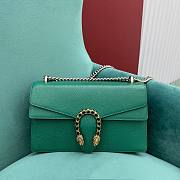 Gucci medium dionysus green leather bag  - 3