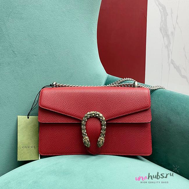 Gucci medium dionysus red leather bag - 1