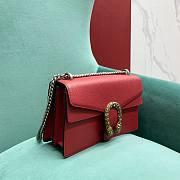 Gucci medium dionysus red leather bag - 5