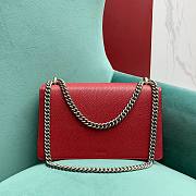 Gucci medium dionysus red leather bag - 4