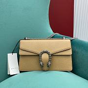 Gucci medium dionysus beige leather bag - 1