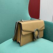 Gucci medium dionysus beige leather bag - 2