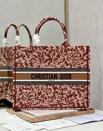 Dior Large Book Tote Pink Embroidery 41 Bag
