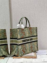 Dior Large Book Tote Green Embroidery 41 Bag - 4