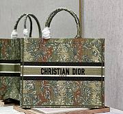 Dior Large Book Tote Green Embroidery 41 Bag - 1
