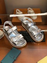 Chanel silver sandals - 2