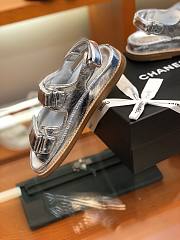 Chanel silver sandals - 4