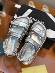 Chanel silver sandals - 5