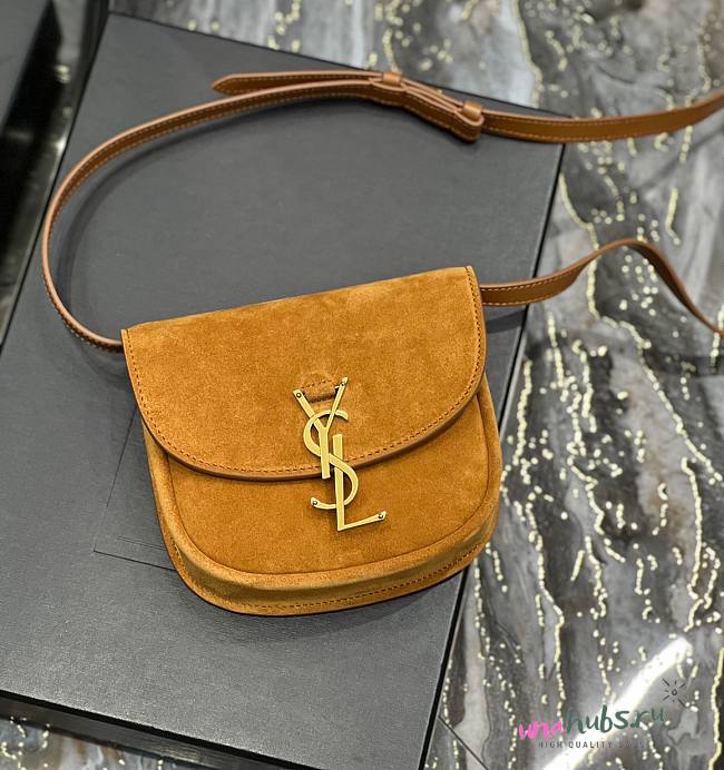 YSL Kaia small suede leather bag - 1