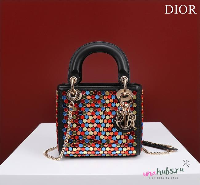 Dior Mesh embroided colorfull mini bag - 1