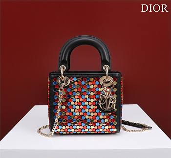 Dior Mesh embroided colorfull mini bag