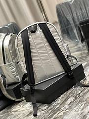 YSL Nylon silver backpack bag - 6