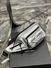 YSL Silver Nylon Bag  - 6