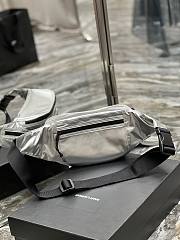 YSL Silver Nylon Bag  - 3