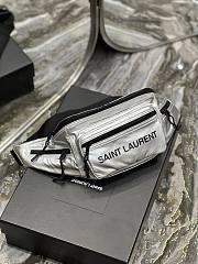 YSL Silver Nylon Bag  - 2