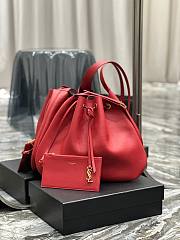 YSL Paris VII Hobo Red Leather Bag  - 1