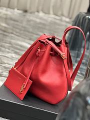 YSL Paris VII Hobo Red Leather Bag  - 5