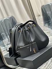 YSL Paris VII Hobo Black Leather Bag - 6