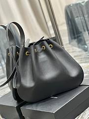 YSL Paris VII Hobo Black Leather Bag - 3