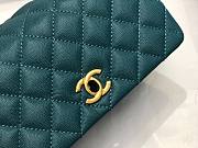 Chanel coco handle small blue caviar leather bag - 6