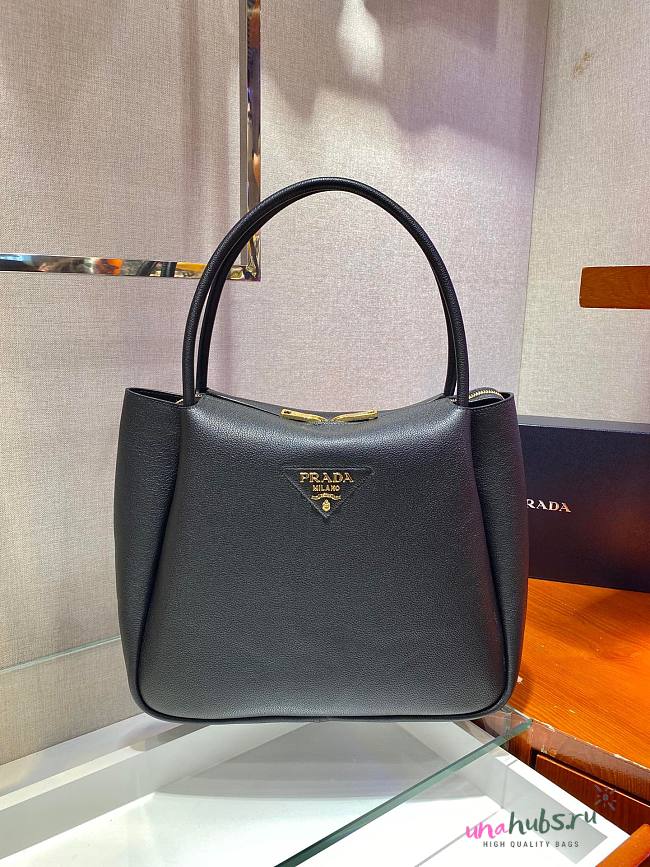 Prada medium logo-plaque tote bag - 1