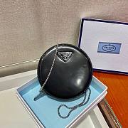 Prada mini black leather pouch bag - 1