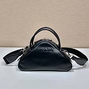 Prada Triangle Black Leather Bag - 1