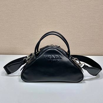 Prada Triangle Black Leather Bag