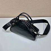 Prada Triangle Black Leather Bag - 4