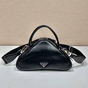 Prada Triangle Black Leather Bag - 2