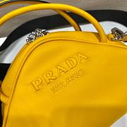 Prada Triangle Yellow Leather Bag - 4