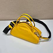 Prada Triangle Yellow Leather Bag - 3