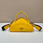 Prada Triangle Yellow Leather Bag - 2