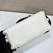 Prada Triangle White Leather Bag - 4